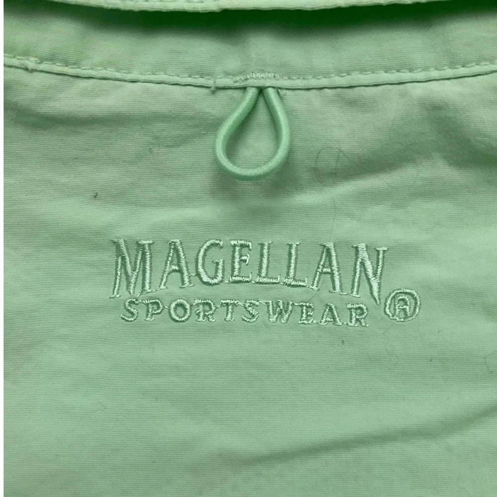 Magellan Sportswear‎ Men's Short Sleeve Button Up Shirt Light Green Size Large - Picture 9 of 12